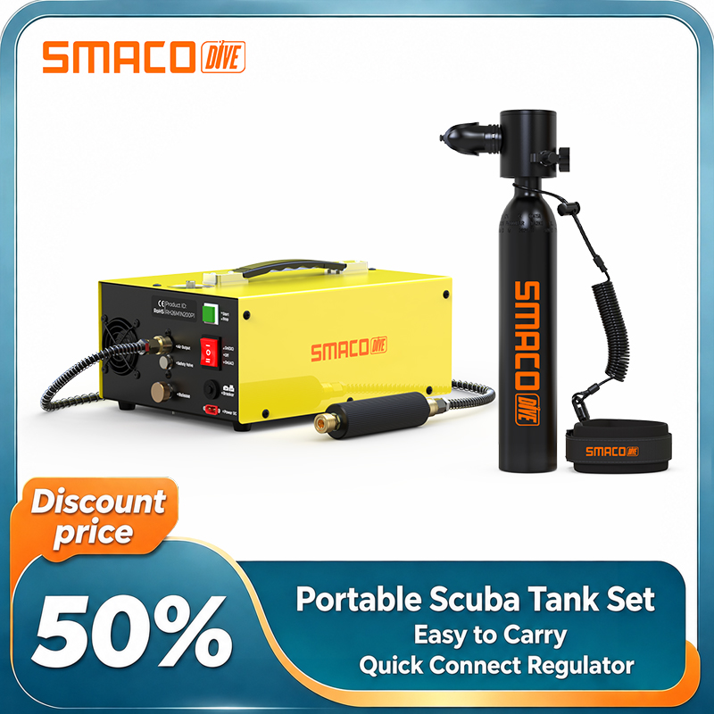 Snorkel Set - SMACO Mini Equipo de Buceo Portátil,