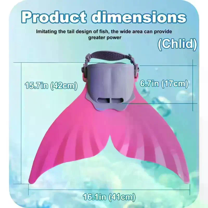Aletas de silicona de sirena p - Swim Fins reseña y precio