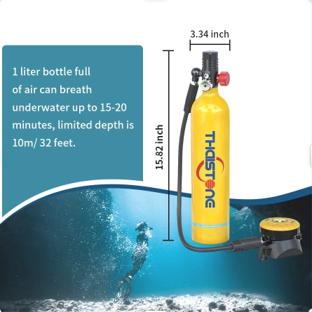 Tanque de oxígeno para buceo T - Diving Mask reseña y precio
