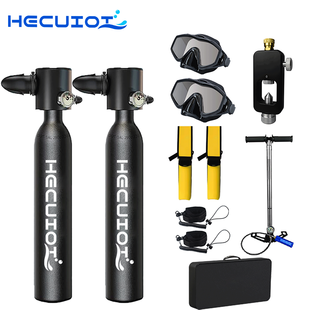 HECUIOI Mini tanque de buceo e - Snorkel Set reseña y precio